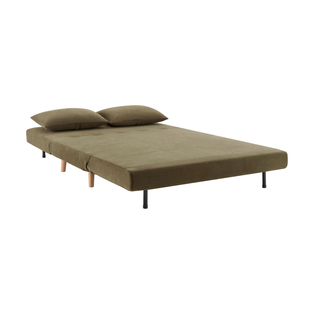 Seattle Double Click Clack Sofa Bed - Olive Green