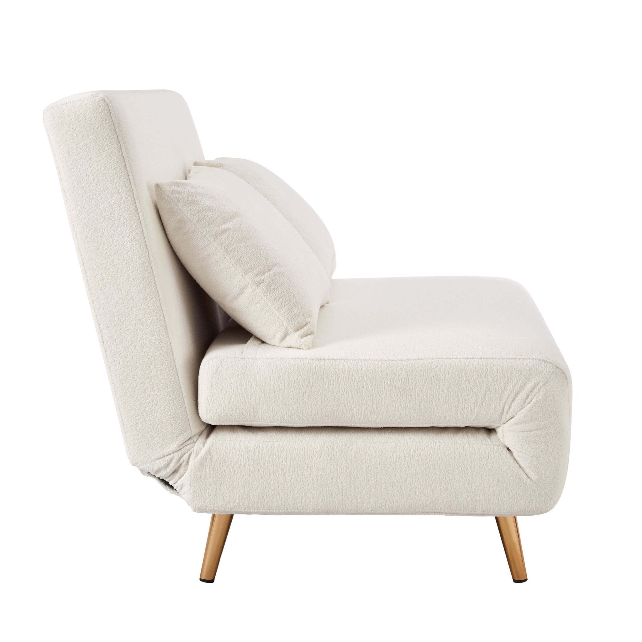 Seattle Double Click Clack Sofa Bed - Teddy Cream