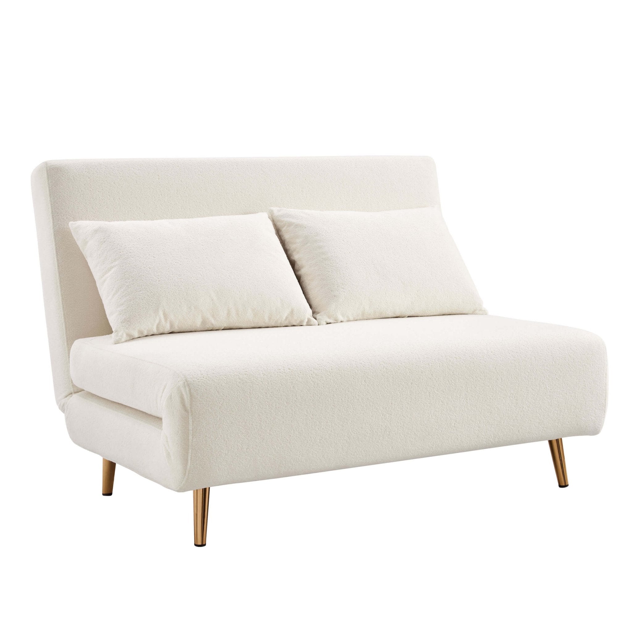 Seattle Double Click Clack Sofa Bed - Teddy Cream