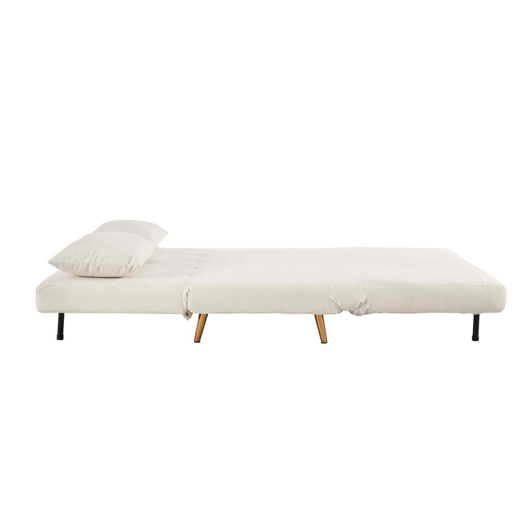 Seattle Double Click Clack Sofa Bed - Teddy Cream