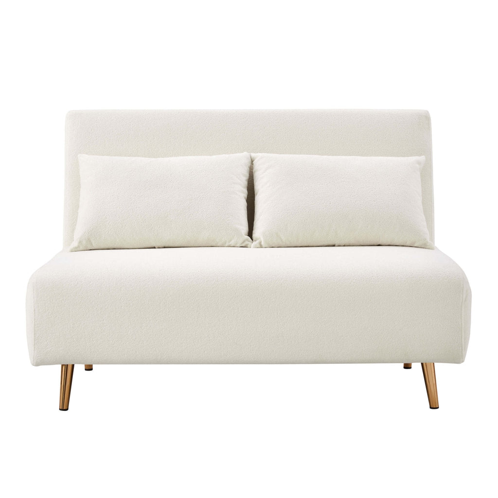 Seattle Double Click Clack Sofa Bed - Teddy Cream