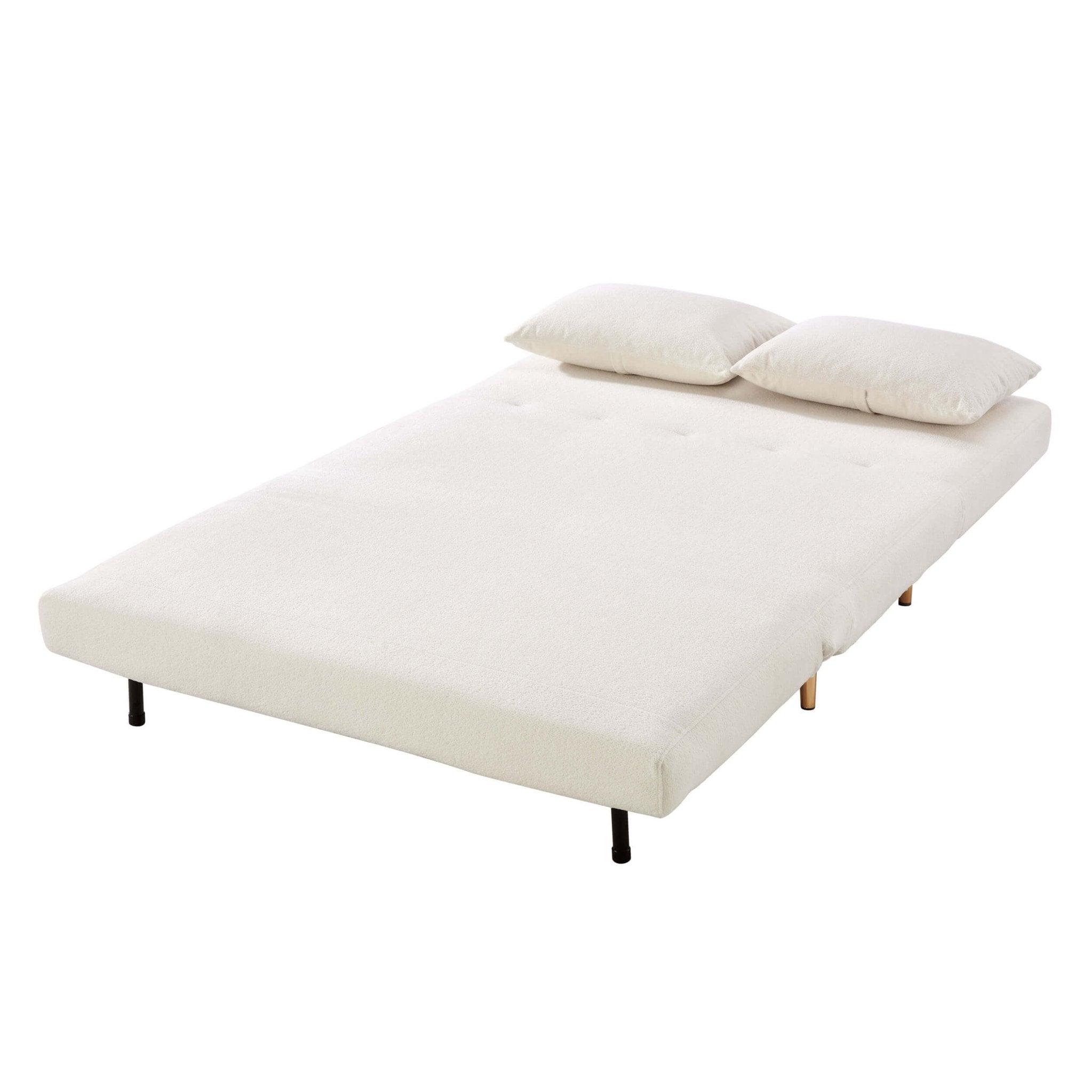 Seattle Double Click Clack Sofa Bed - Teddy Cream