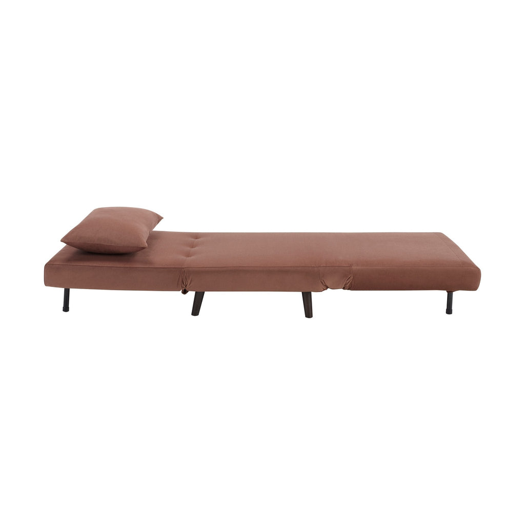 Seattle Single Click Clack Sofa Bed - Mauve