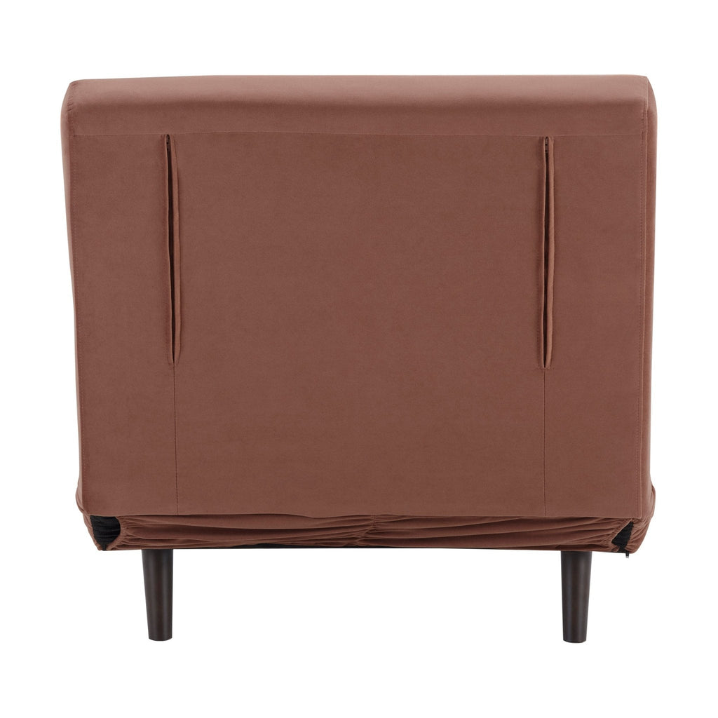 Seattle Single Click Clack Sofa Bed - Mauve