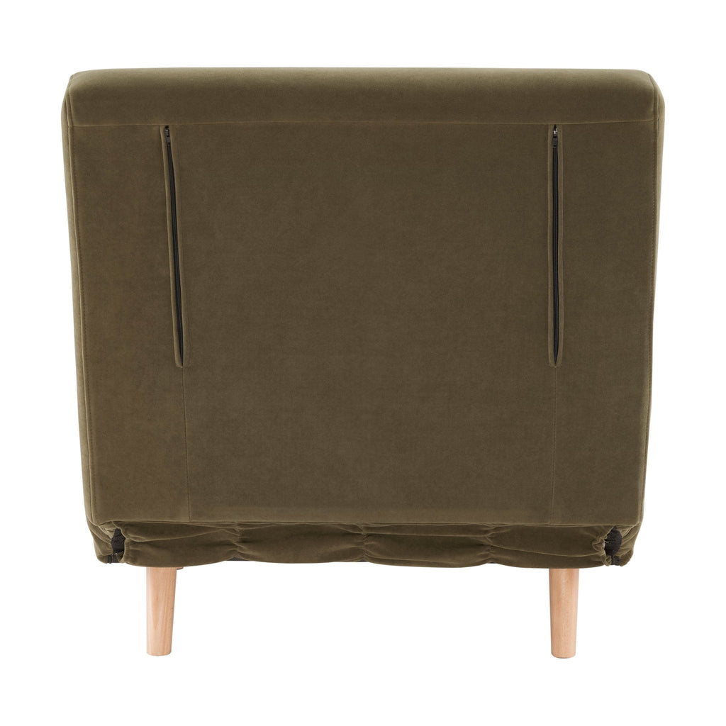 Seattle Single Click Clack Sofa Bed - Olive Green
