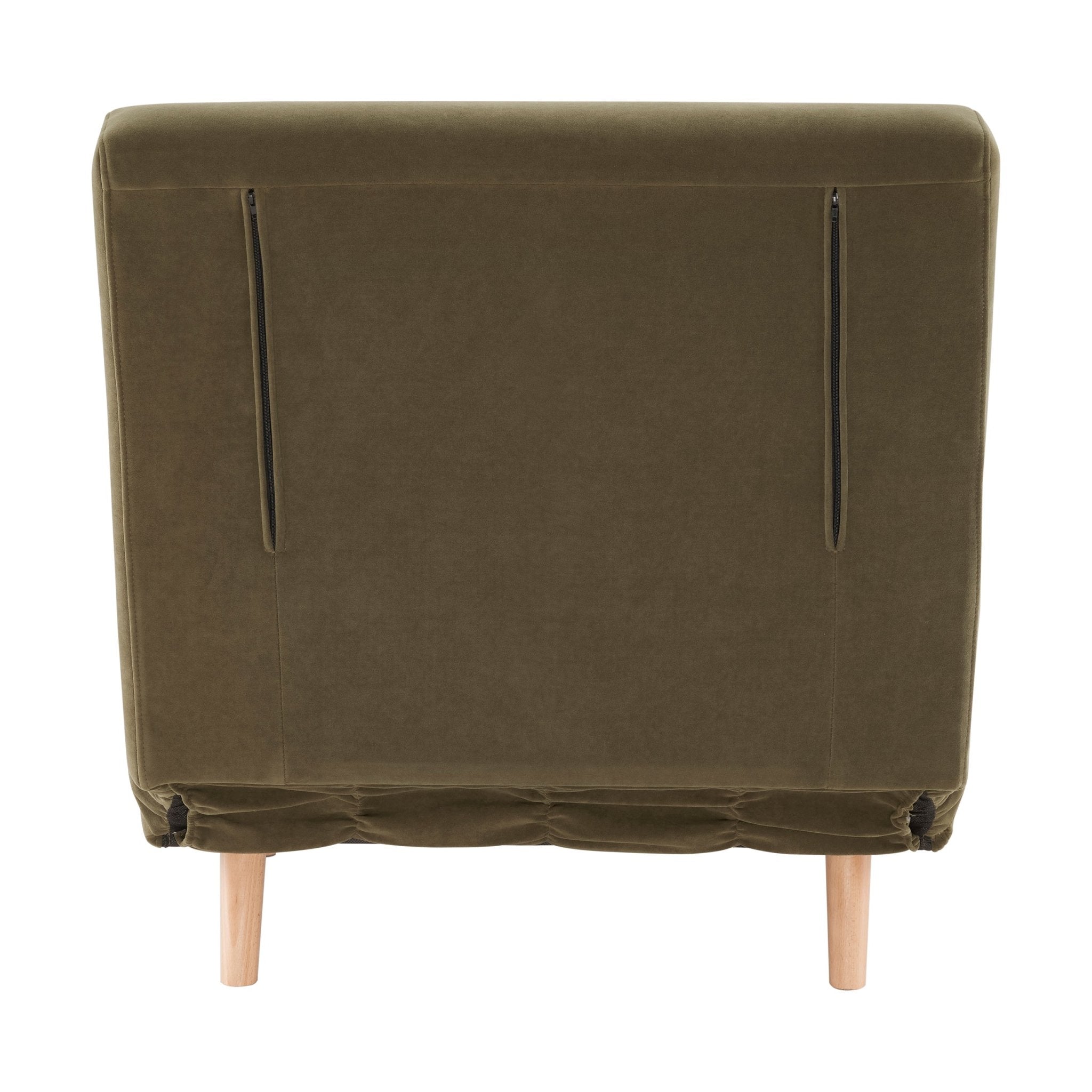 Seattle Single Click Clack Sofa Bed - Olive Green