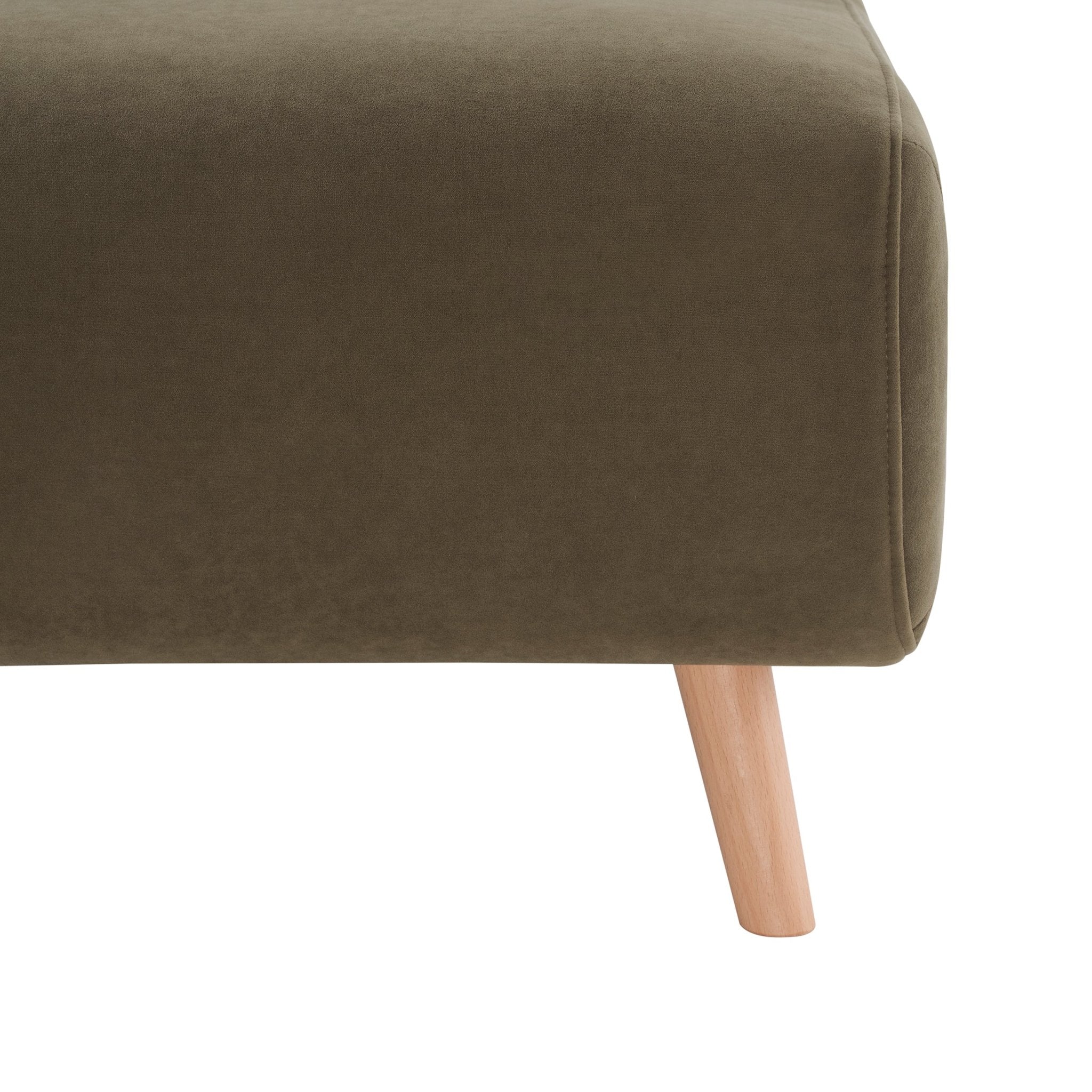 Seattle Single Click Clack Sofa Bed - Olive Green