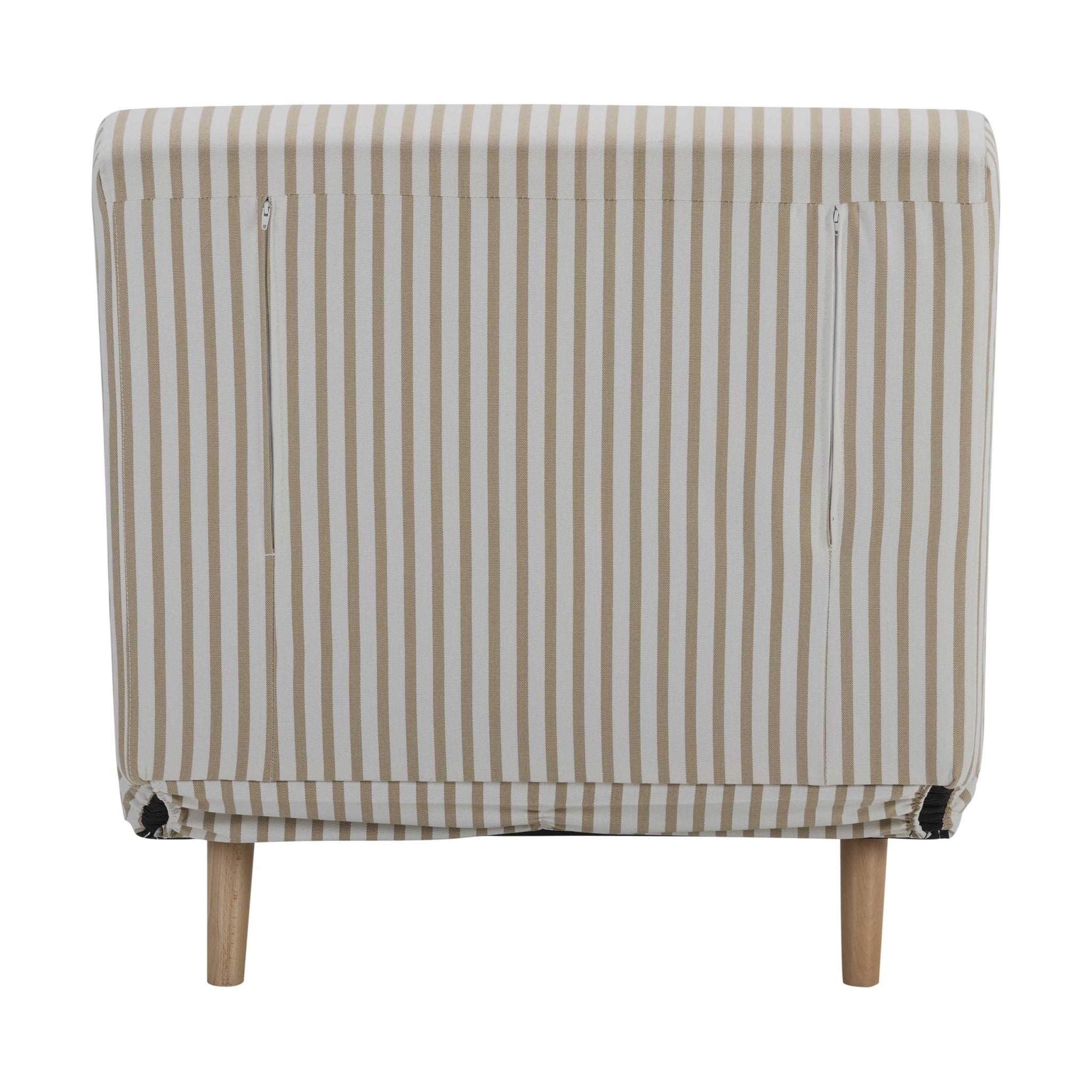 Seattle Single Click Clack Sofa Bed - Sand Stripe