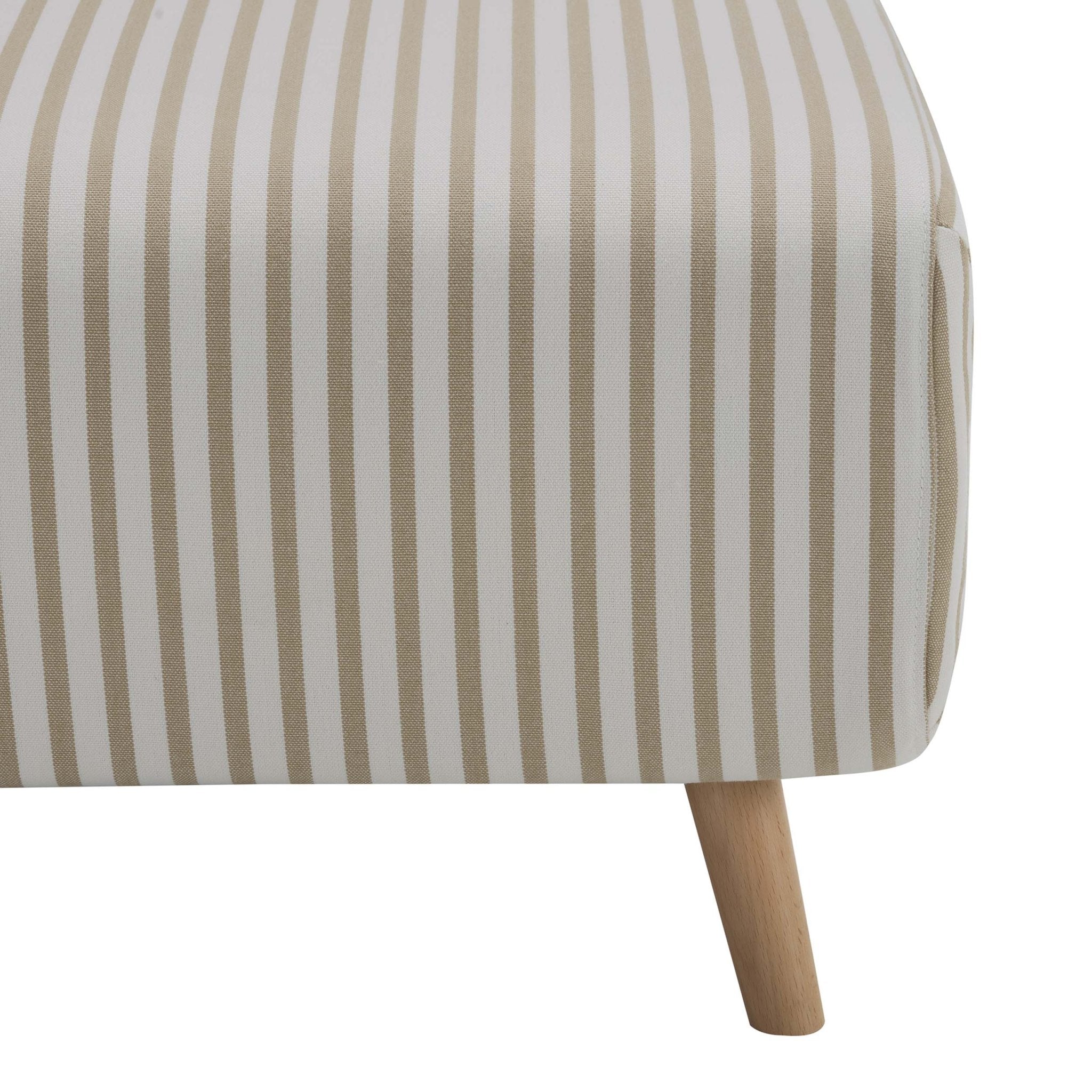 Seattle Single Click Clack Sofa Bed - Sand Stripe