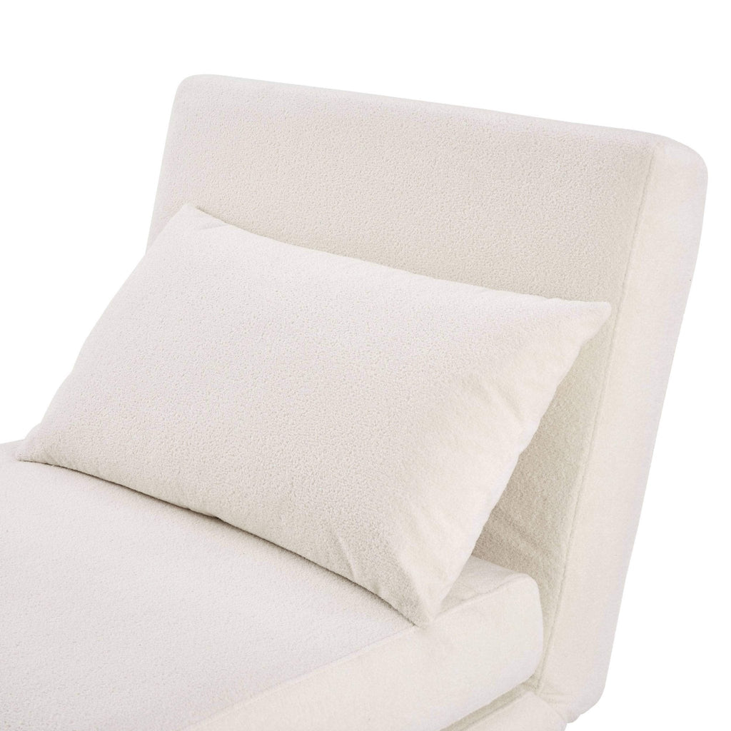 Seattle Single Click Clack Sofa Bed - Teddy Cream