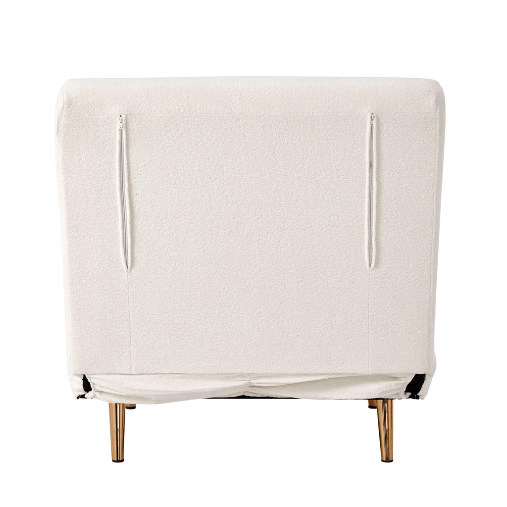 Seattle Single Click Clack Sofa Bed - Teddy Cream