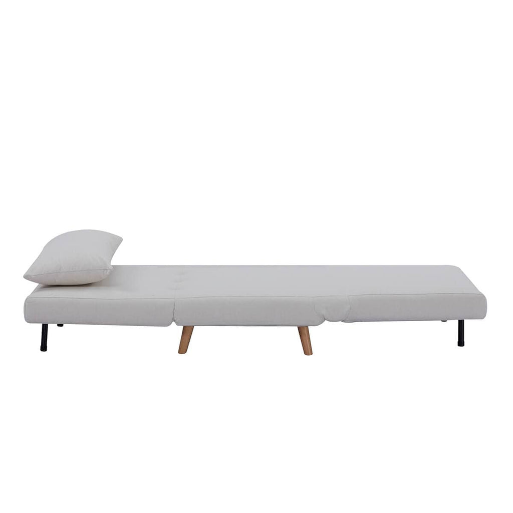 Seattle Single Click Clack Sofa Bed - Warm Natural