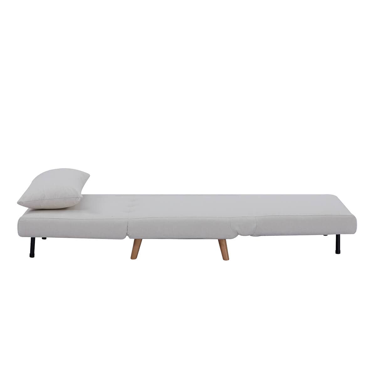 Seattle Single Click Clack Sofa Bed - Warm Natural
