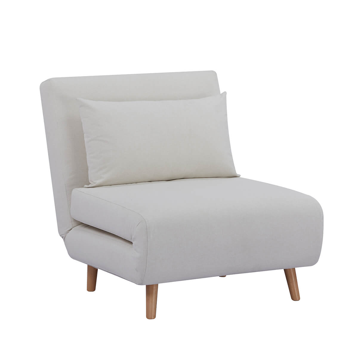 Seattle Single Click Clack Sofa Bed - Warm Natural