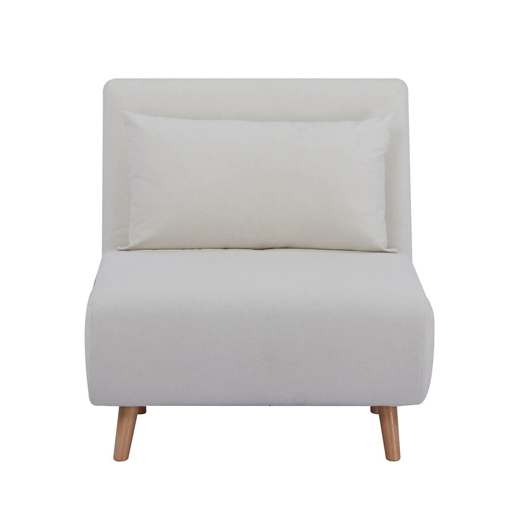 Seattle Single Click Clack Sofa Bed - Warm Natural