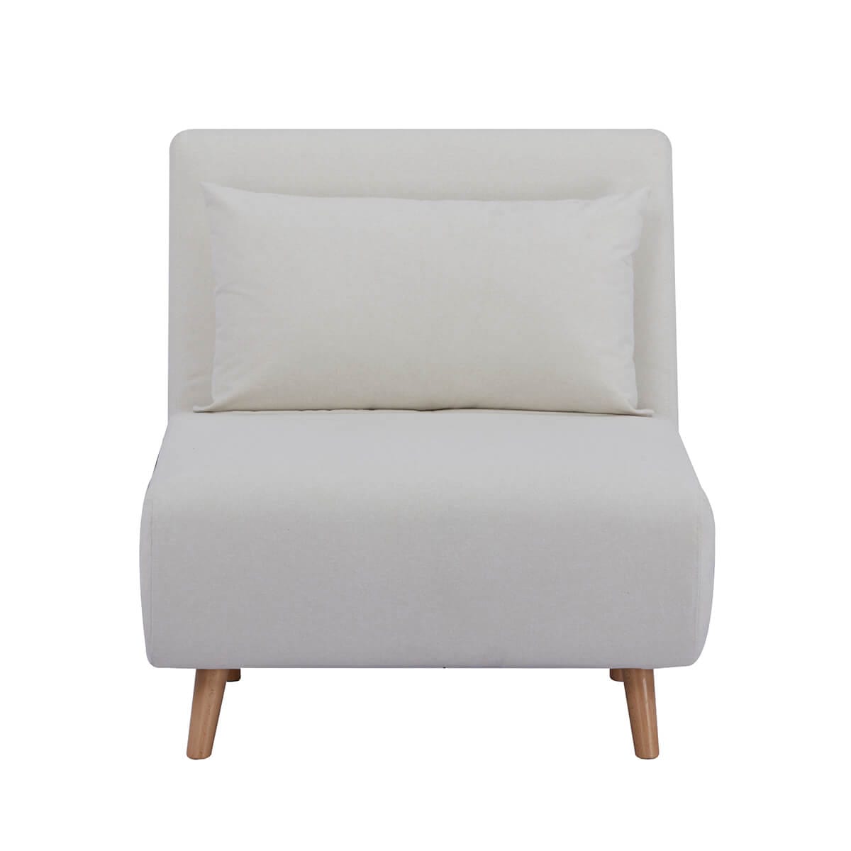 Seattle Single Click Clack Sofa Bed - Warm Natural