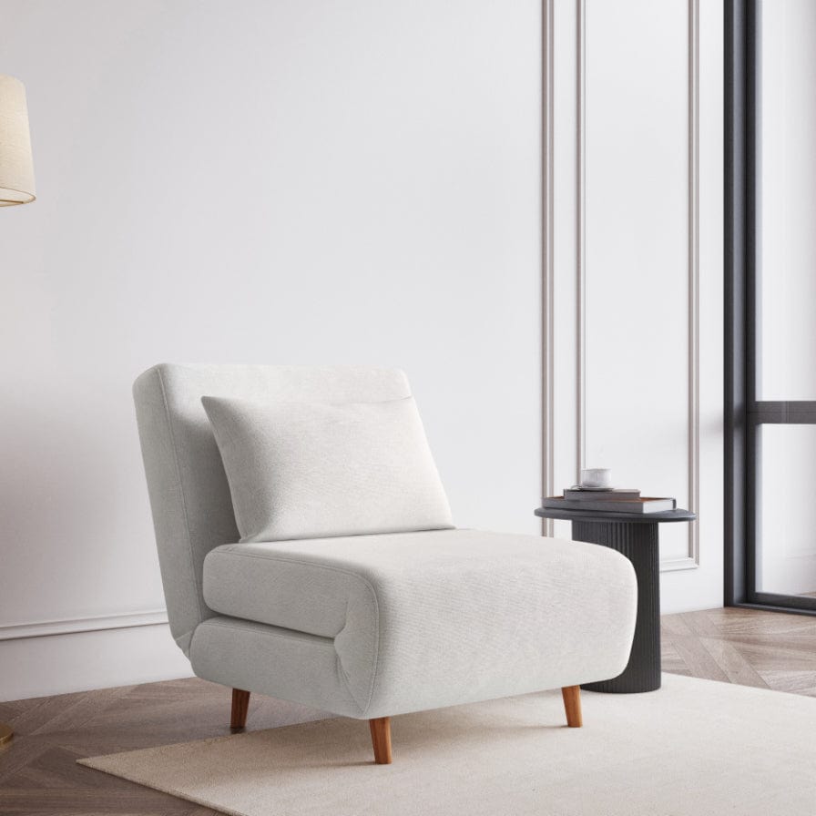 Seattle Single Click Clack Sofa Bed - Warm Natural