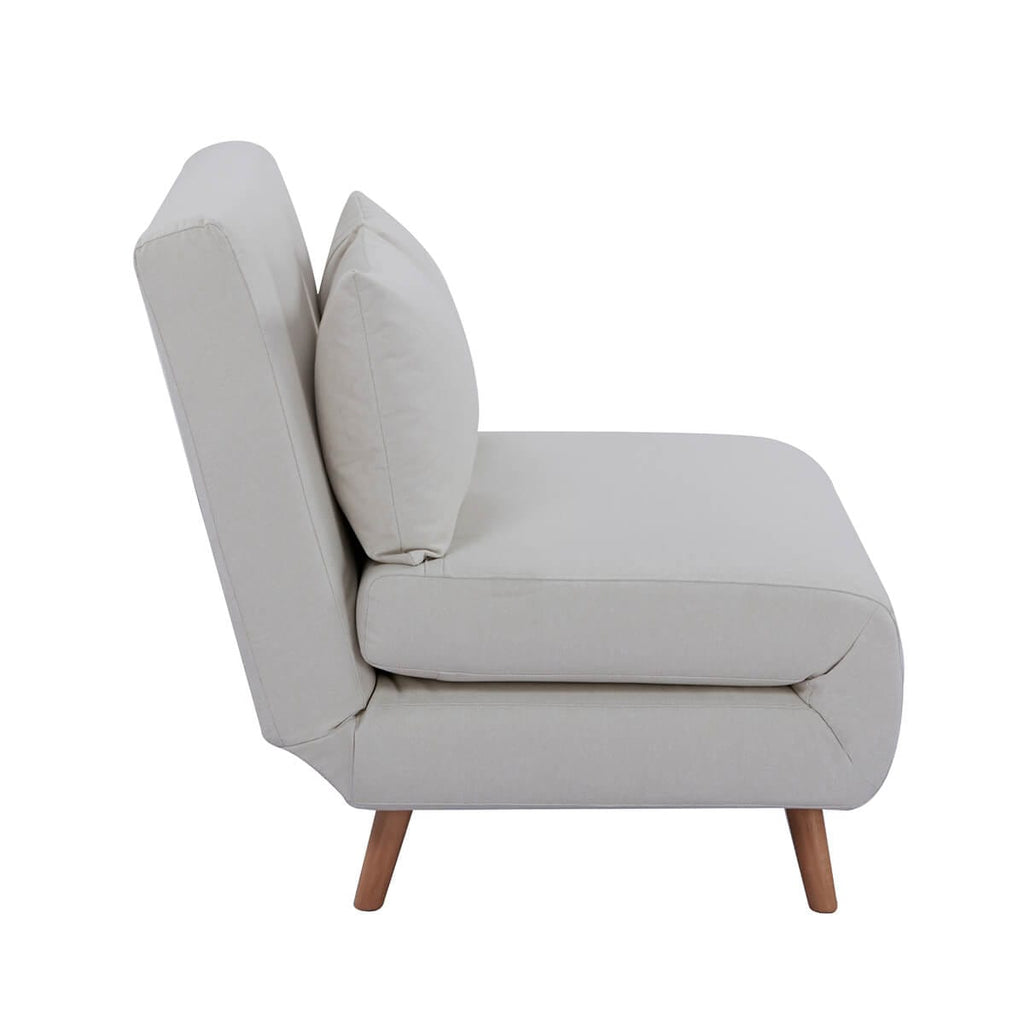 Seattle Single Click Clack Sofa Bed - Warm Natural