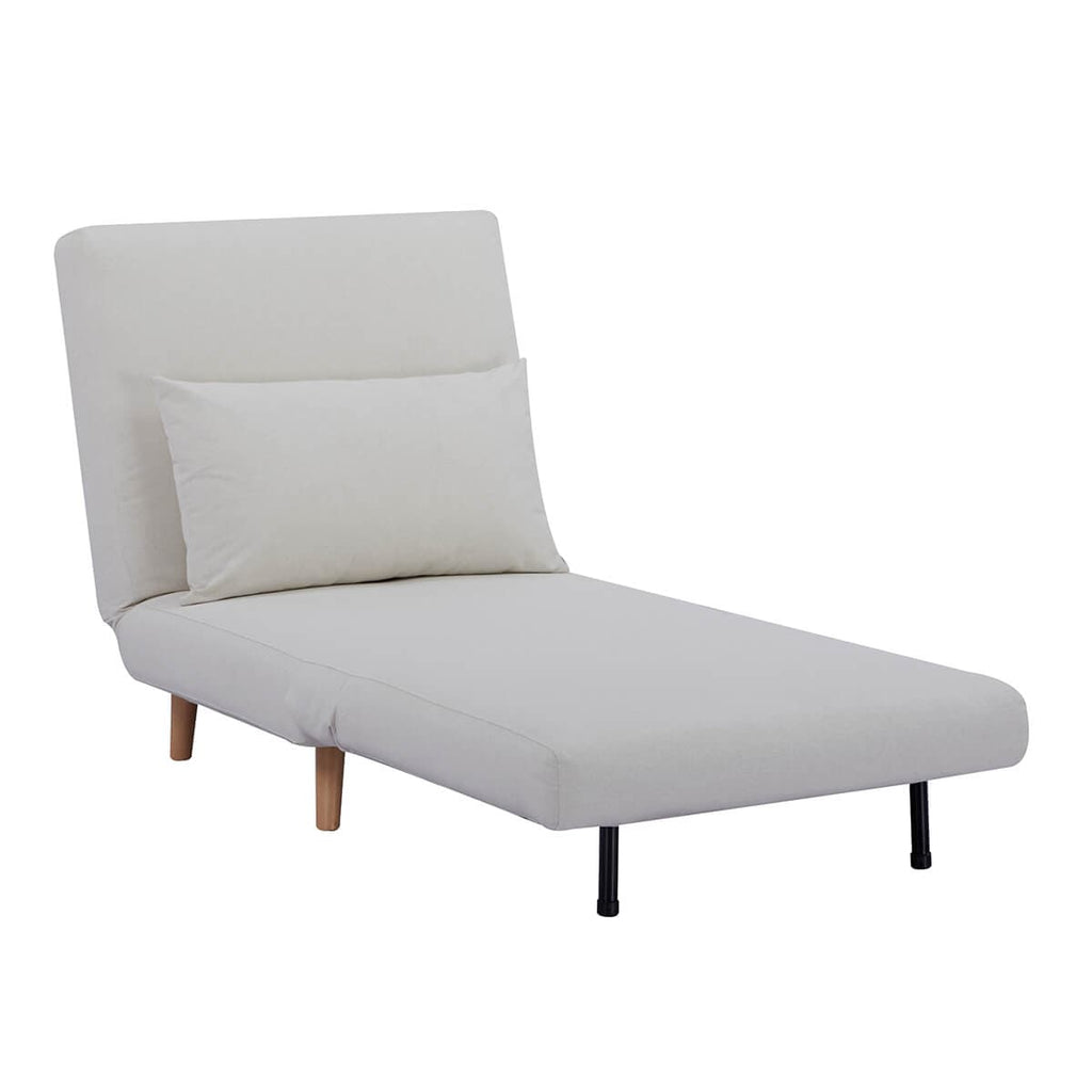 Seattle Single Click Clack Sofa Bed - Warm Natural