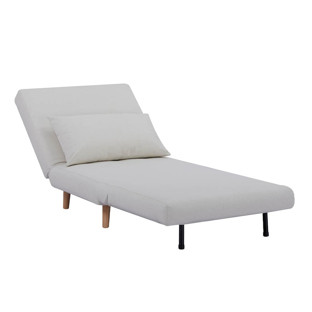 Seattle Single Click Clack Sofa Bed - Warm Natural