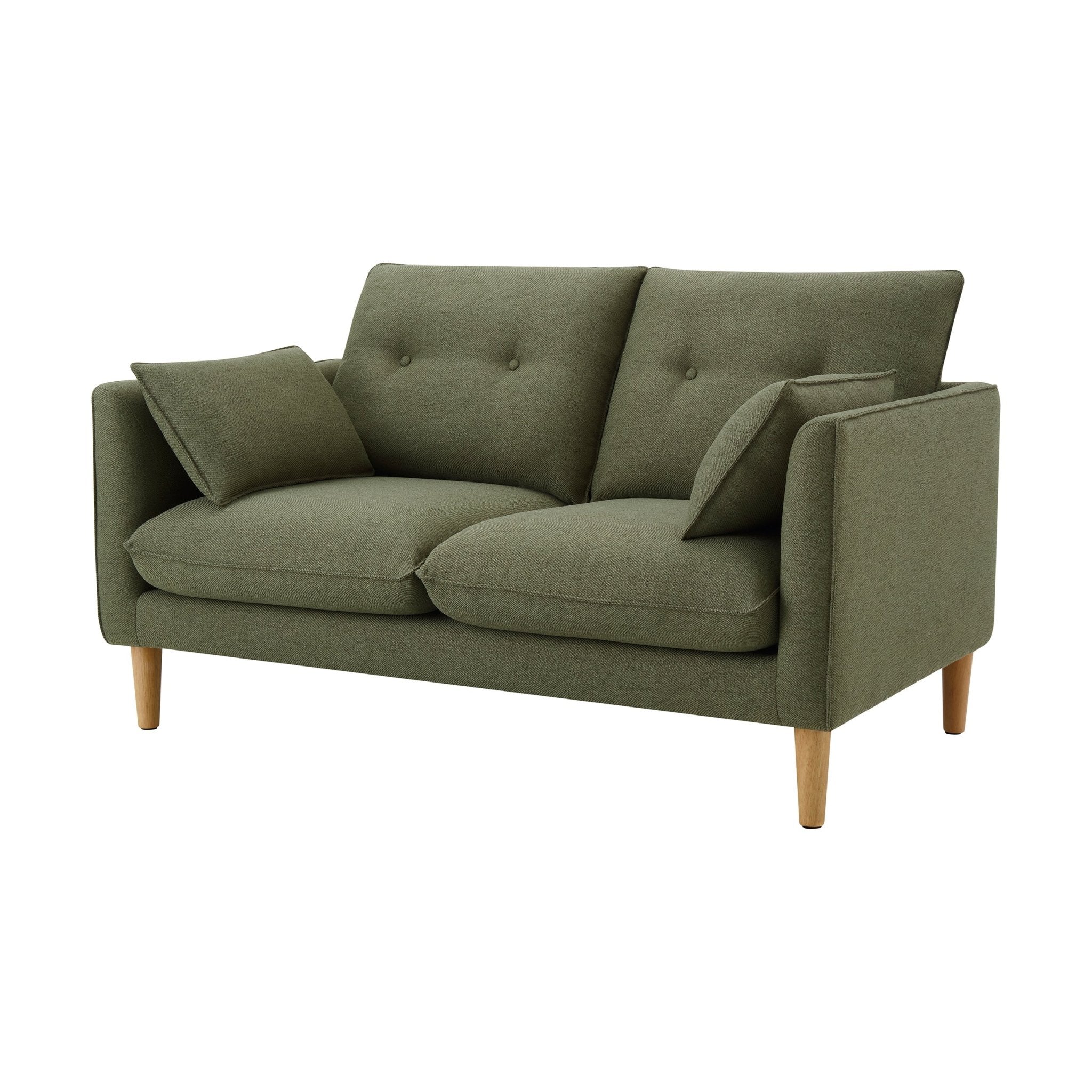 Shoreditch 2 Seater Sofa - Woven Green