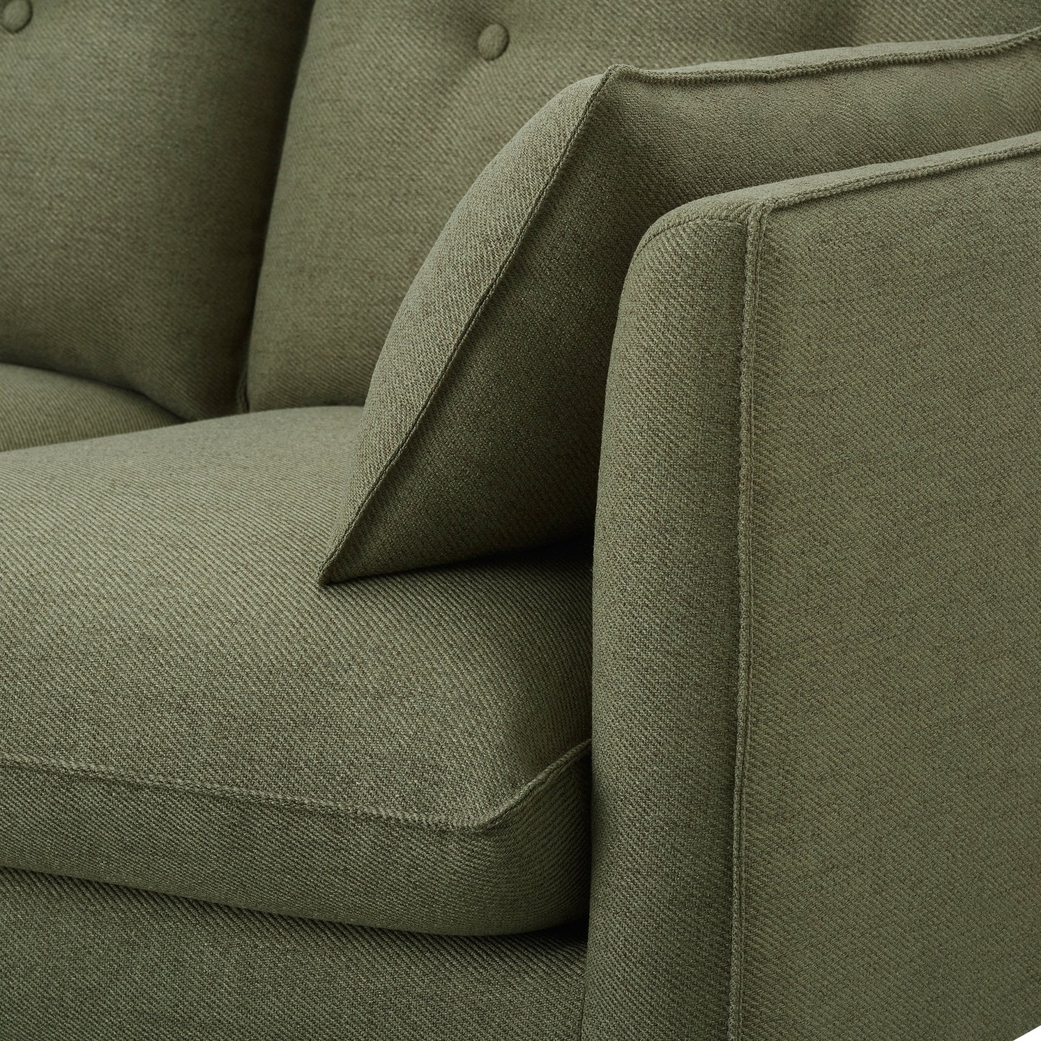 Shoreditch 2 Seater Sofa - Woven Green