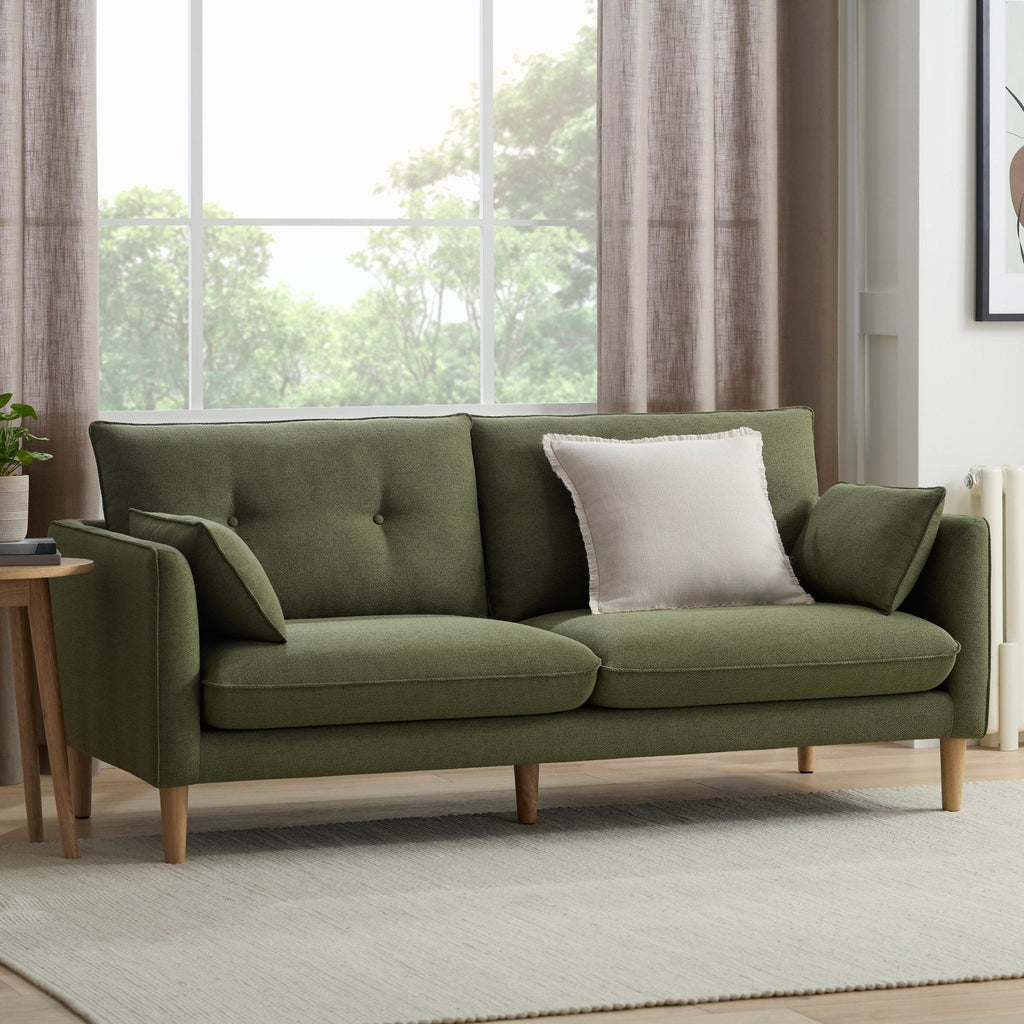 Shoreditch 3 Seater Sofa - Woven Green