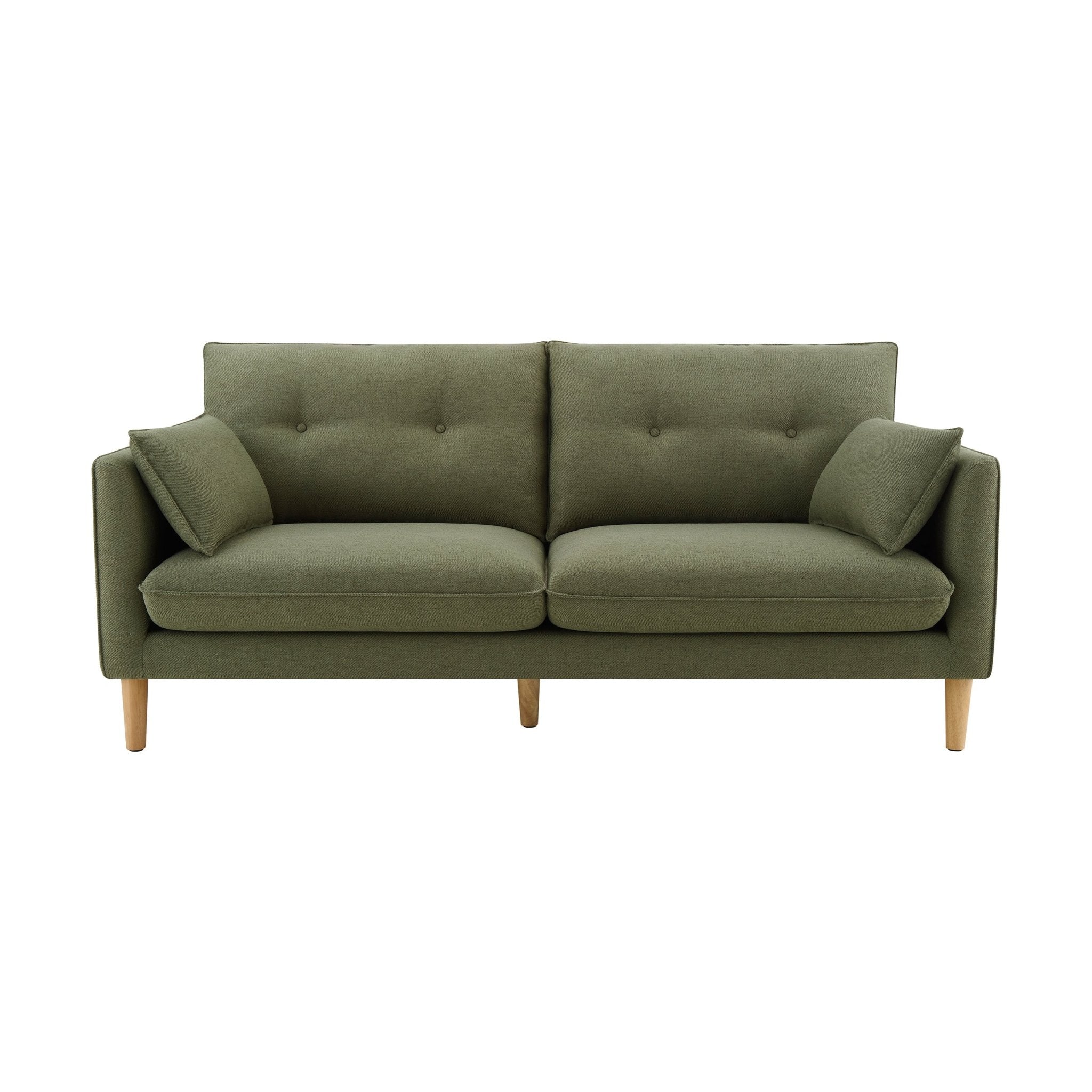 Shoreditch 3 Seater Sofa - Woven Green