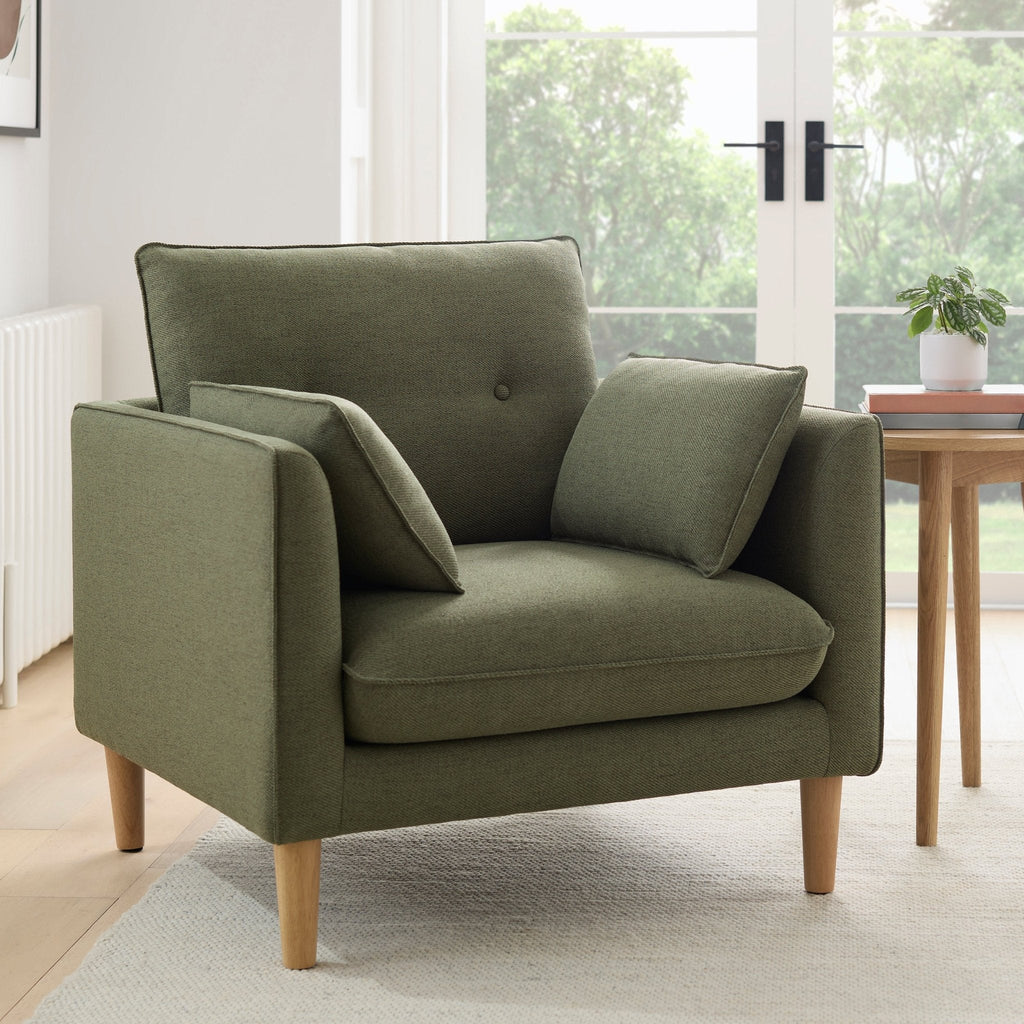 Shoreditch Armchair - Woven Green