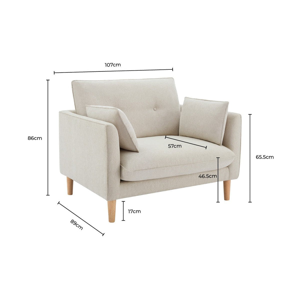Shoreditch Loveseat - Woven Green