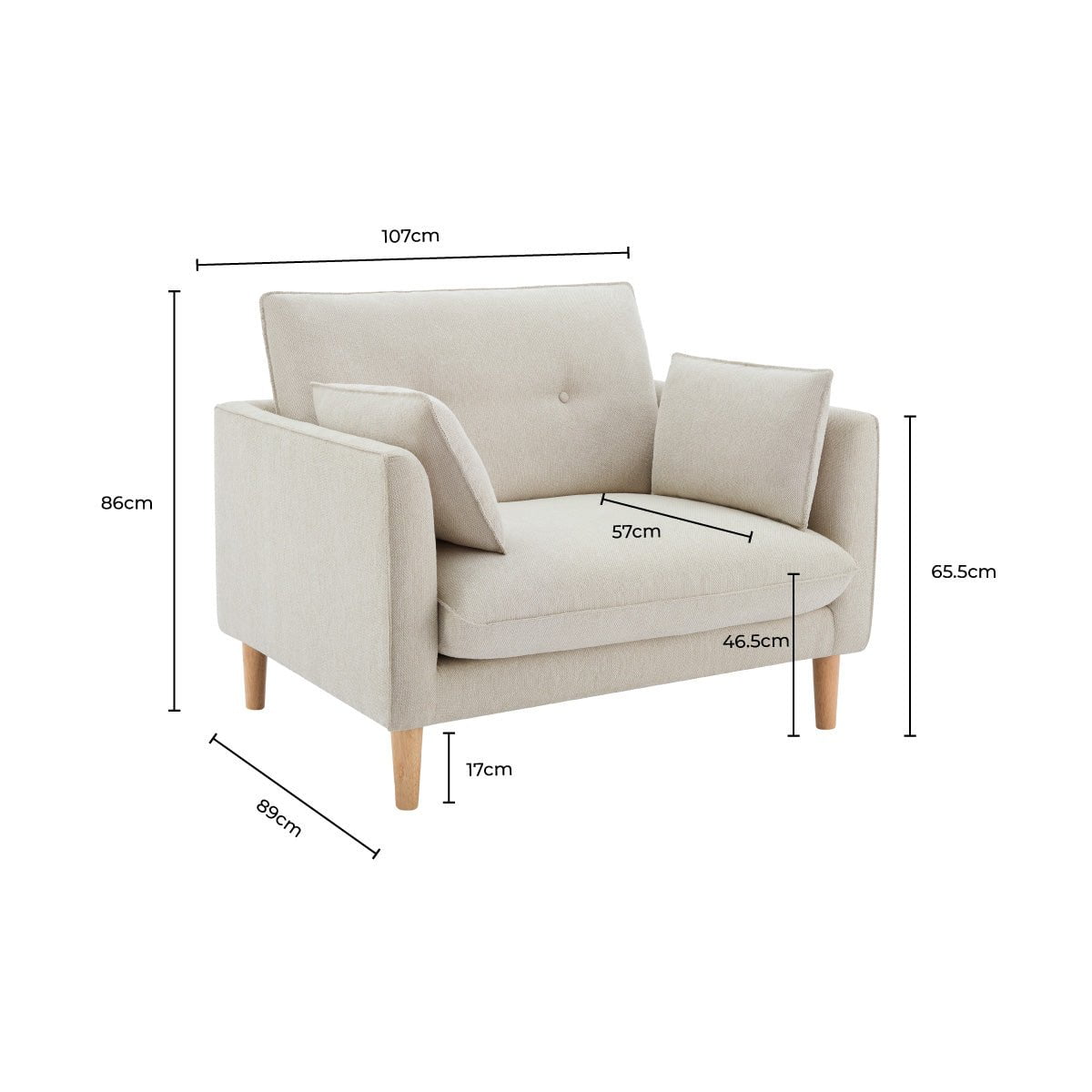 Shoreditch Loveseat - Woven Green