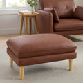 Shoreditch Pouffe - Faux Leather Tan