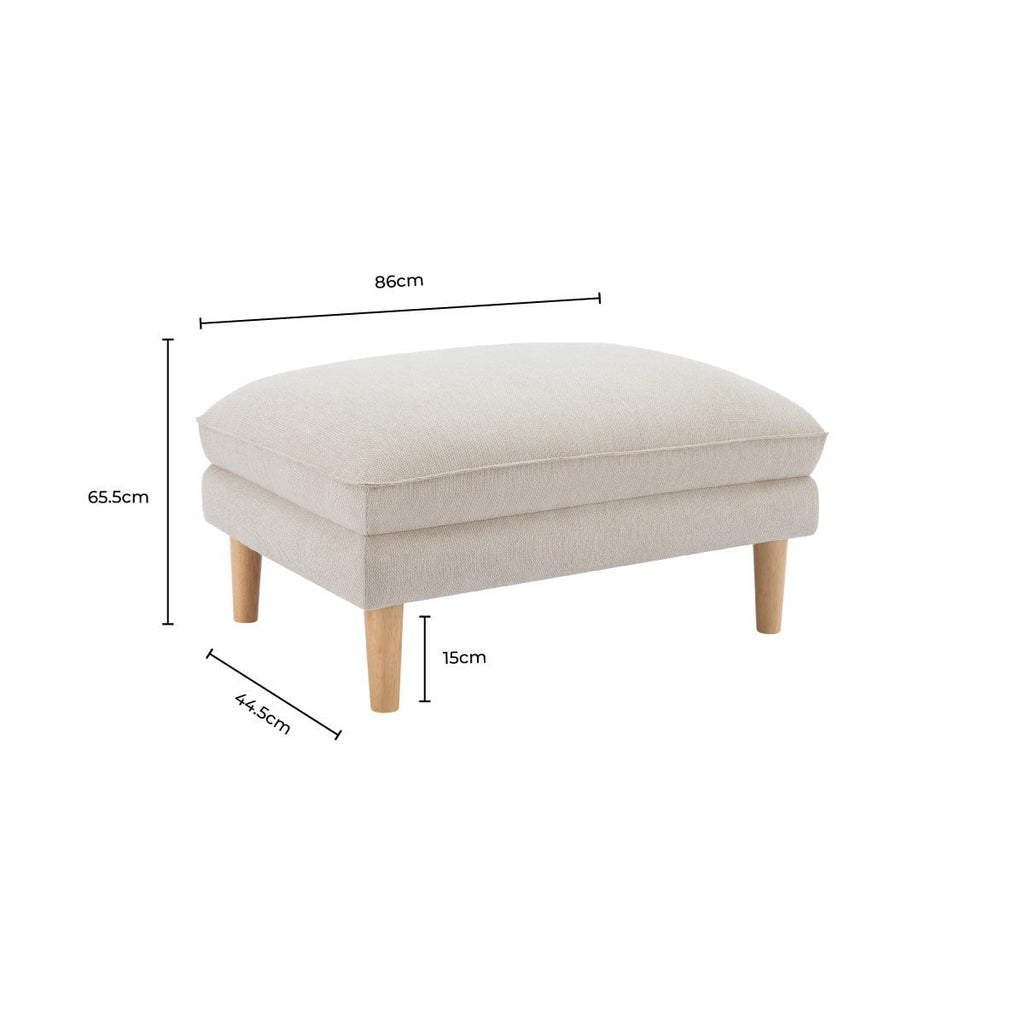 Shoreditch Pouffe - Faux Leather Tan