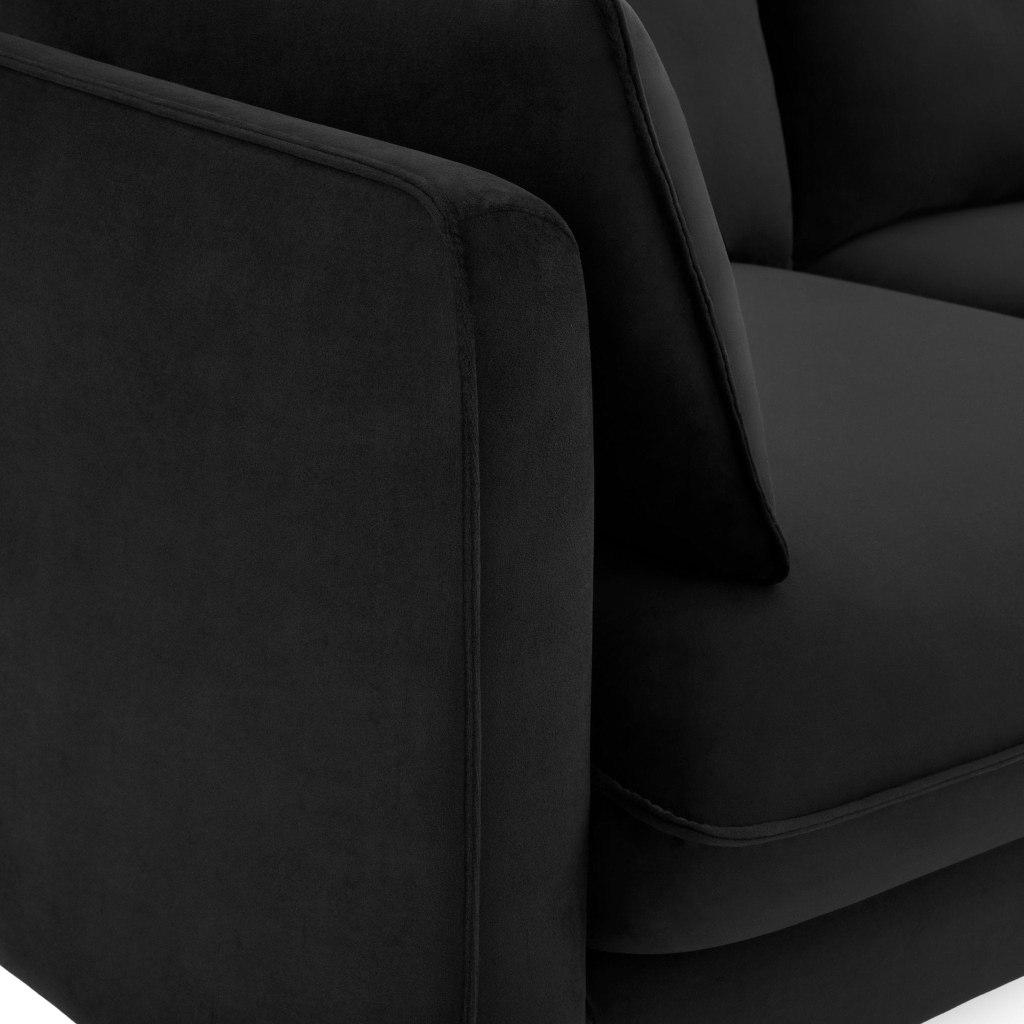Shoreditch Right Hand Chaise Sofa - Ink