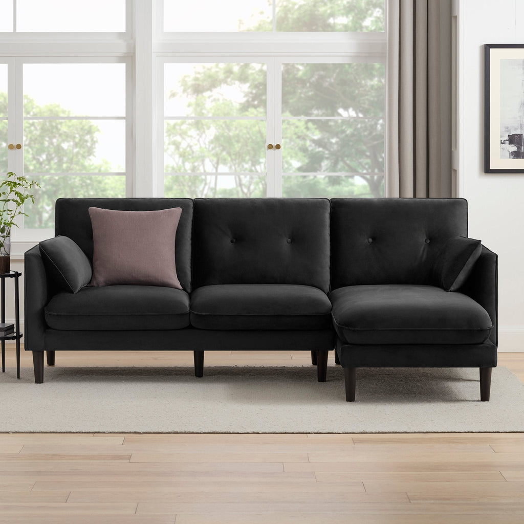 Shoreditch Right Hand Chaise Sofa - Ink