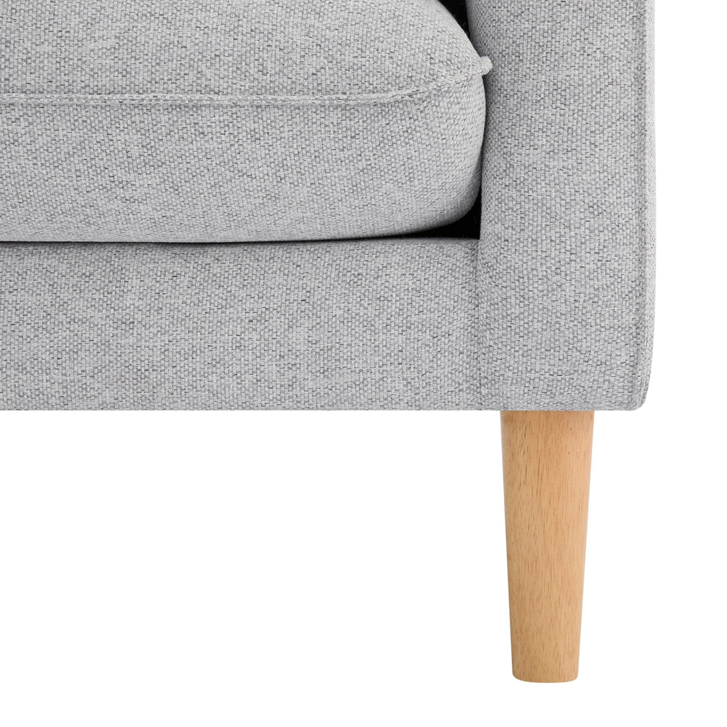 Shoreditch Right Hand Chaise Sofa - Light Grey