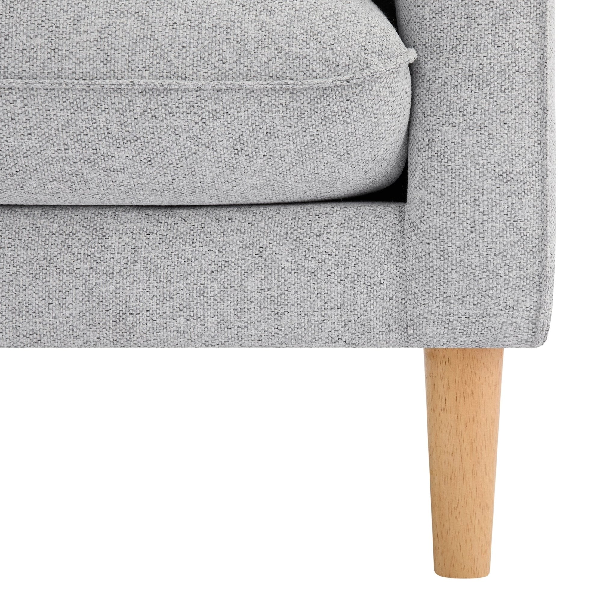 Shoreditch Right Hand Chaise Sofa - Light Grey