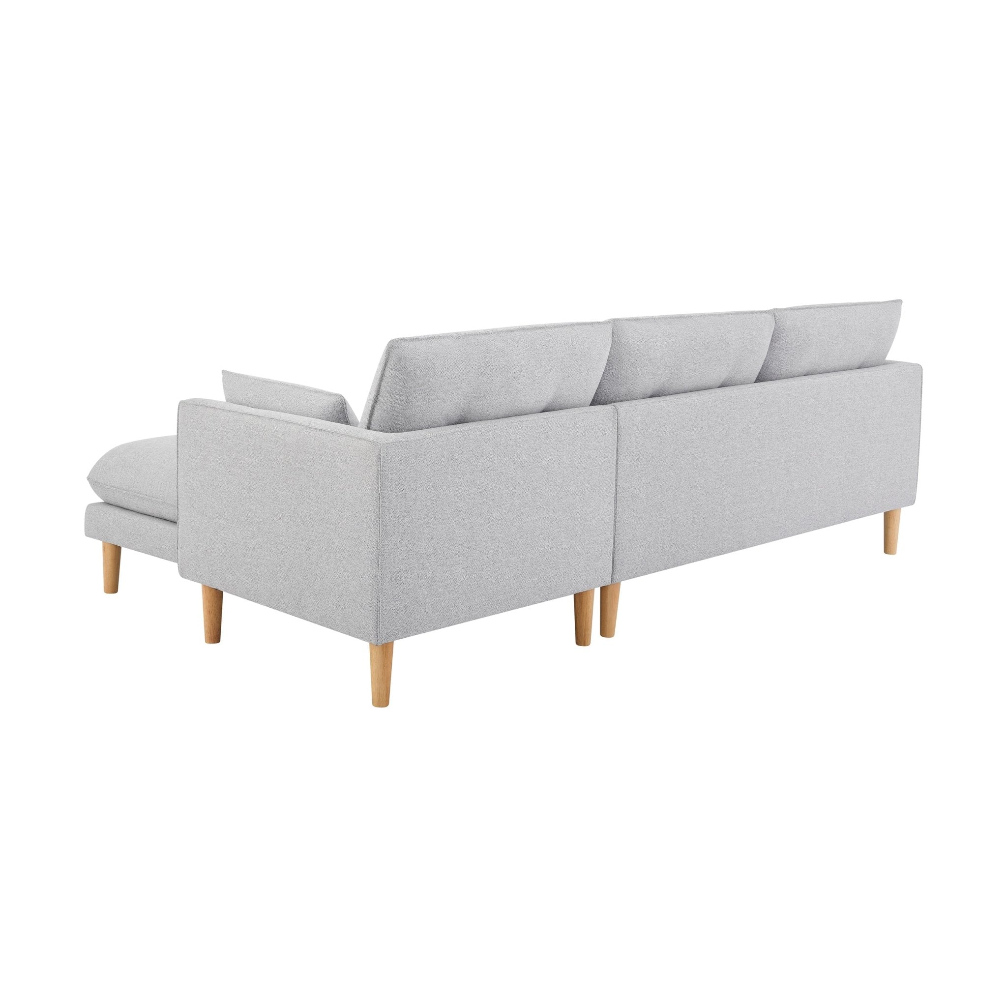 Shoreditch Right Hand Chaise Sofa - Light Grey