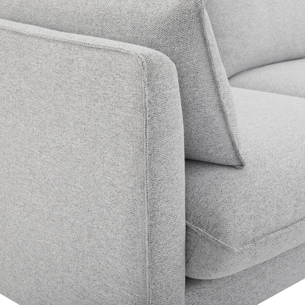 Shoreditch Right Hand Chaise Sofa - Light Grey