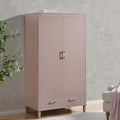 Sienna 2 Door Wardrobe with Drawer - Dusty Mauve
