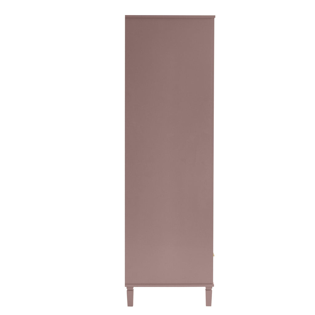Sienna 2 Door Wardrobe with Drawer - Dusty Mauve
