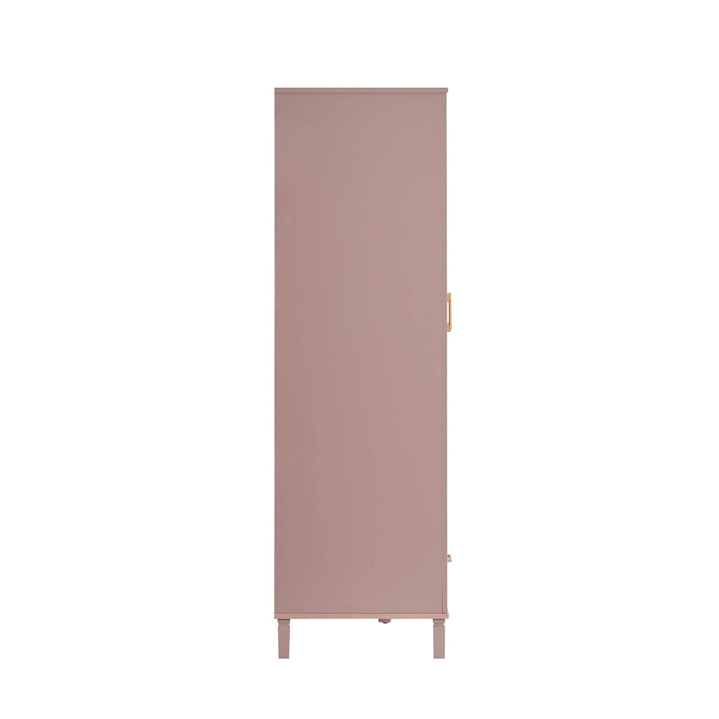 Sienna 3 Door Wardrobe with Drawers - Dusty Mauve