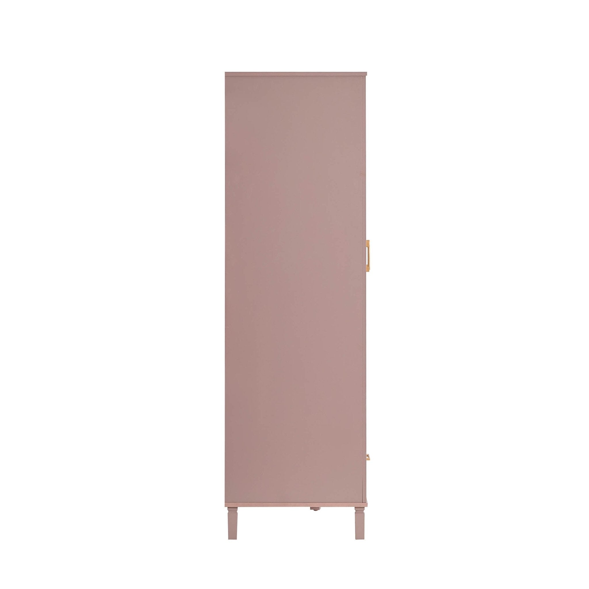 Sienna 3 Door Wardrobe with Drawers - Dusty Mauve