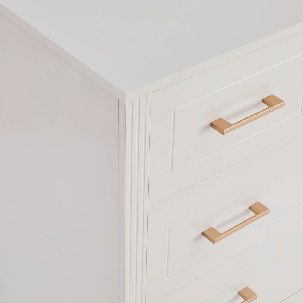 Sienna 5 Drawer Chest - Cream