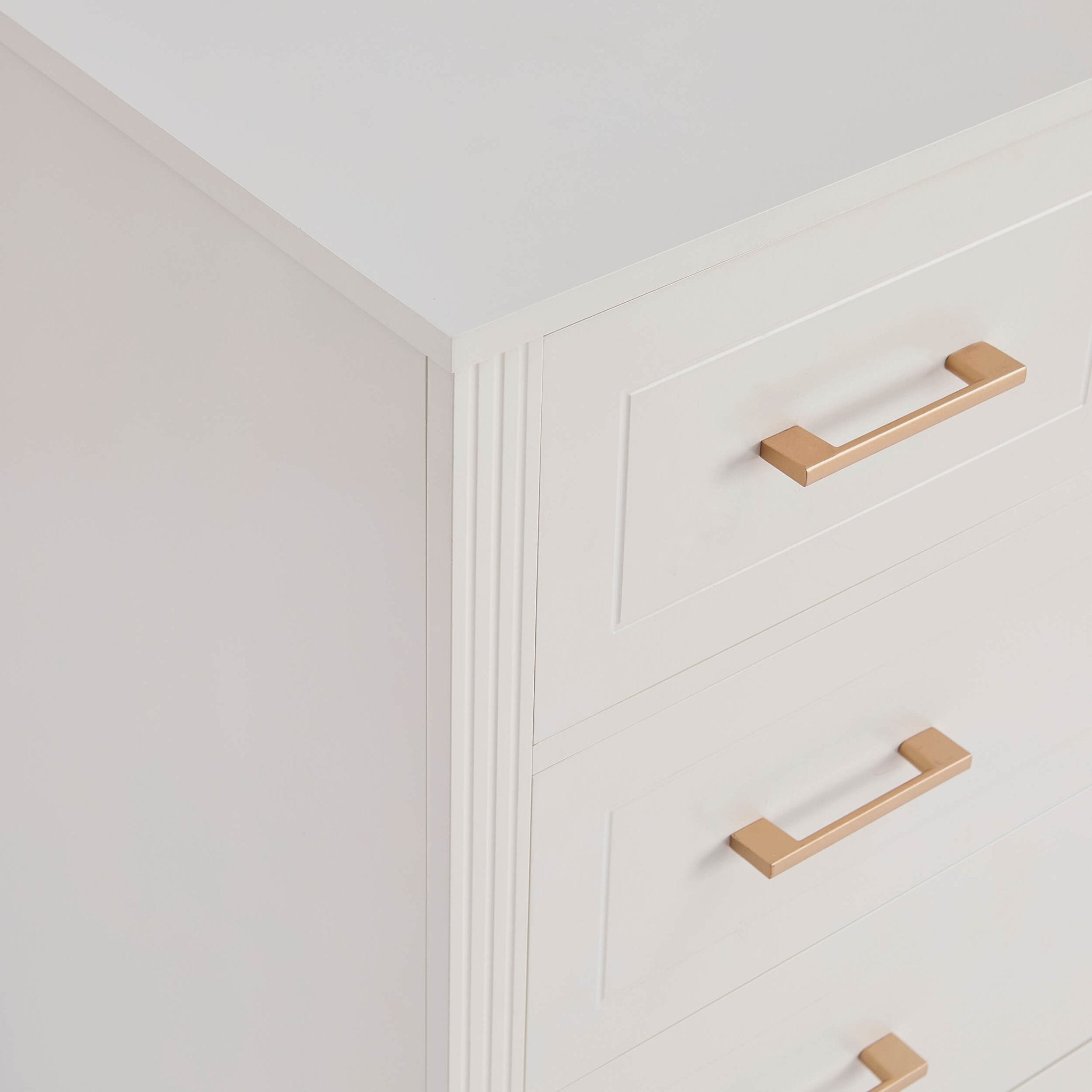Sienna 5 Drawer Chest - Cream