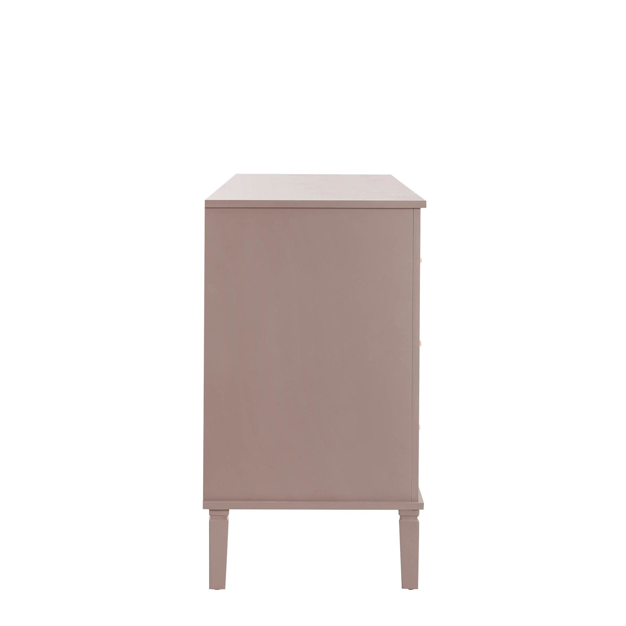 Sienna 6 Drawer Chest - Dusty Mauve