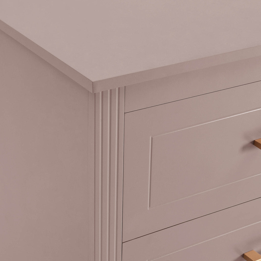 Sienna 6 Drawer Chest - Dusty Mauve