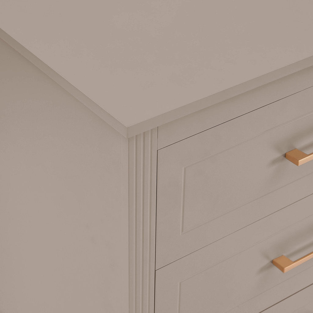 Sienna 6 Drawer Chest - Taupe