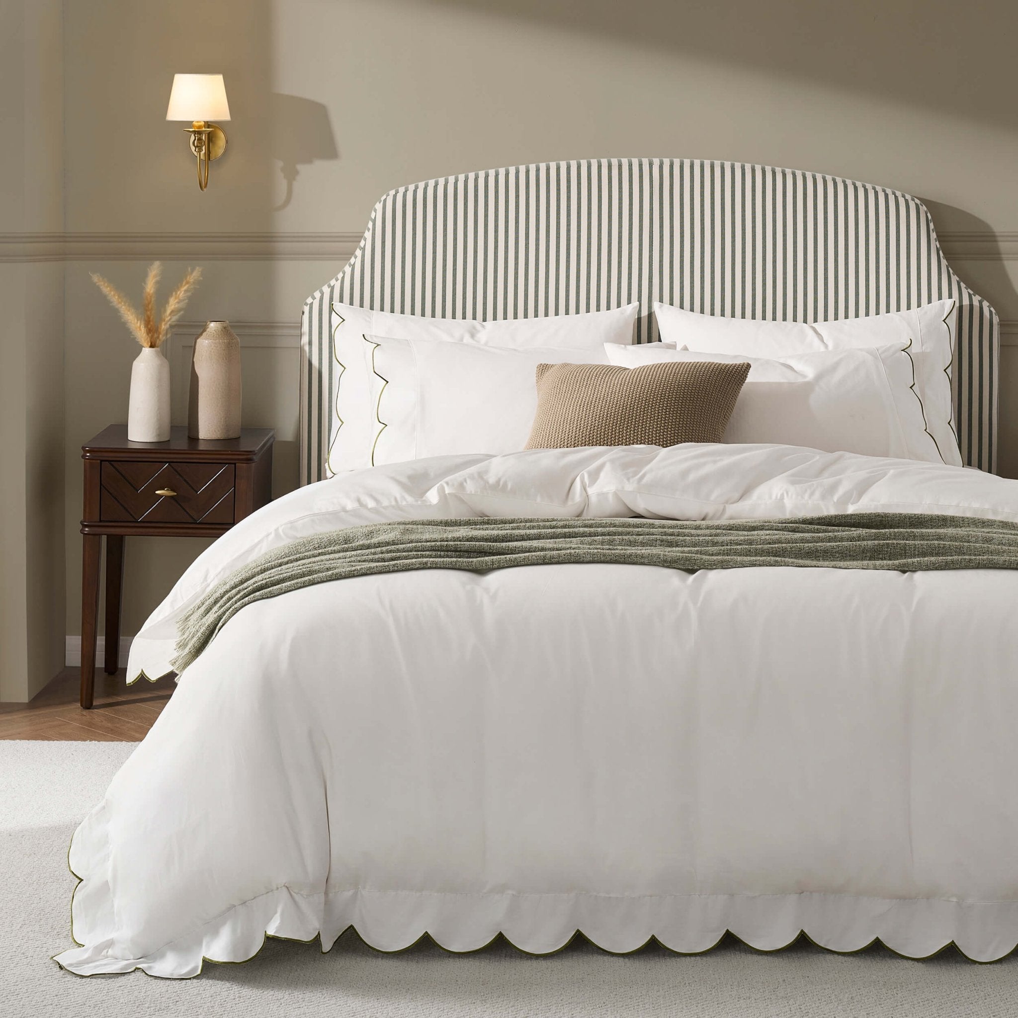 Surrey Bed Frame - Sage Stripe