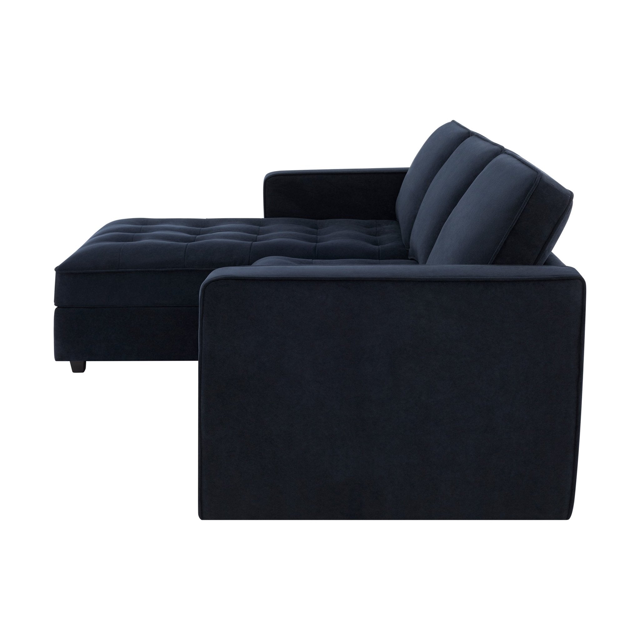 Sloane Left Hand Storage Chaise Sofa - Midnight